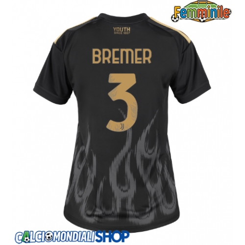 Maglie da calcio Juventus Gleison Bremer #3 Terza Maglia Femminile 2026-27 Manica Corta